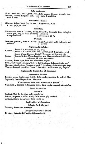 Calendario generale del Regno pel ... compilato d'ordine del Re per cura del Ministero dell'interno ...