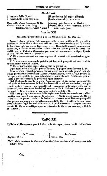 Calendario generale del Regno pel ... compilato d'ordine del Re per cura del Ministero dell'interno ...