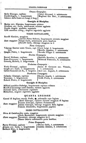 Calendario generale del Regno pel ... compilato d'ordine del Re per cura del Ministero dell'interno ...