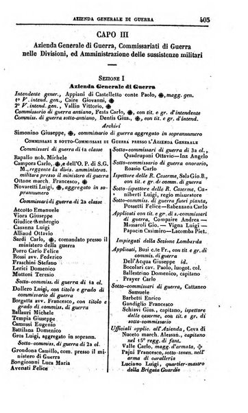 Calendario generale del Regno pel ... compilato d'ordine del Re per cura del Ministero dell'interno ...