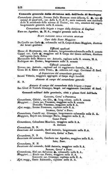 Calendario generale del Regno pel ... compilato d'ordine del Re per cura del Ministero dell'interno ...