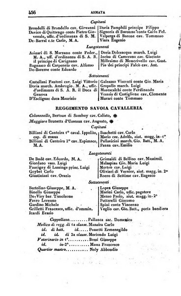 Calendario generale del Regno pel ... compilato d'ordine del Re per cura del Ministero dell'interno ...