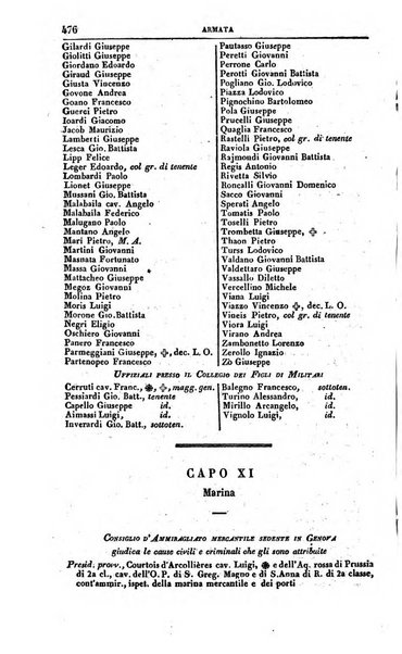 Calendario generale del Regno pel ... compilato d'ordine del Re per cura del Ministero dell'interno ...