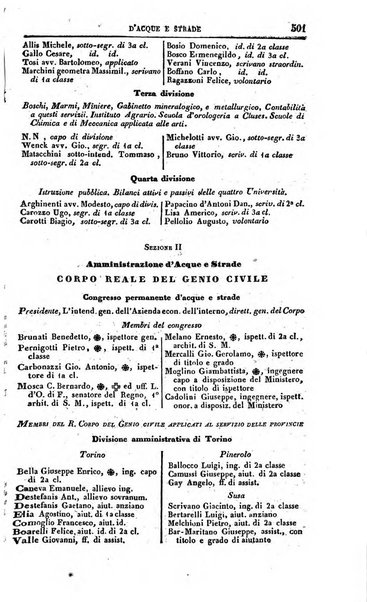 Calendario generale del Regno pel ... compilato d'ordine del Re per cura del Ministero dell'interno ...