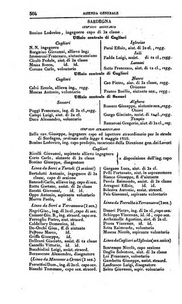 Calendario generale del Regno pel ... compilato d'ordine del Re per cura del Ministero dell'interno ...