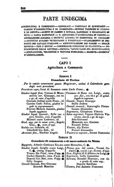 Calendario generale del Regno pel ... compilato d'ordine del Re per cura del Ministero dell'interno ...