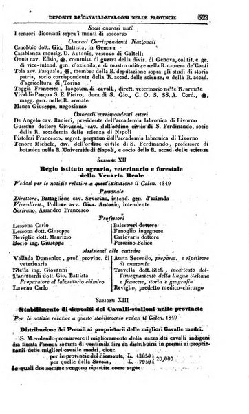 Calendario generale del Regno pel ... compilato d'ordine del Re per cura del Ministero dell'interno ...