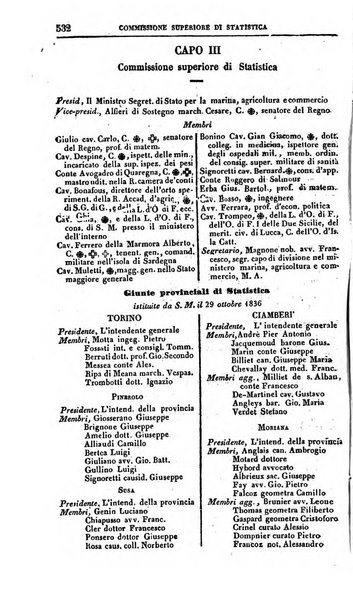 Calendario generale del Regno pel ... compilato d'ordine del Re per cura del Ministero dell'interno ...