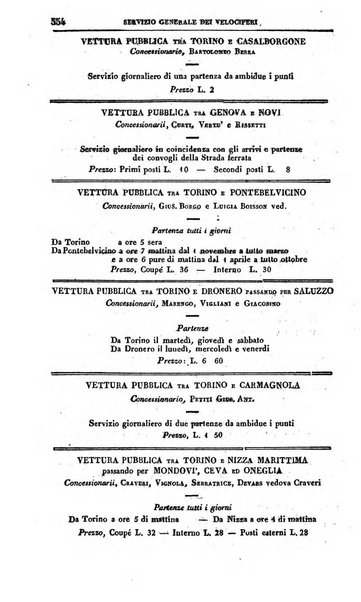 Calendario generale del Regno pel ... compilato d'ordine del Re per cura del Ministero dell'interno ...