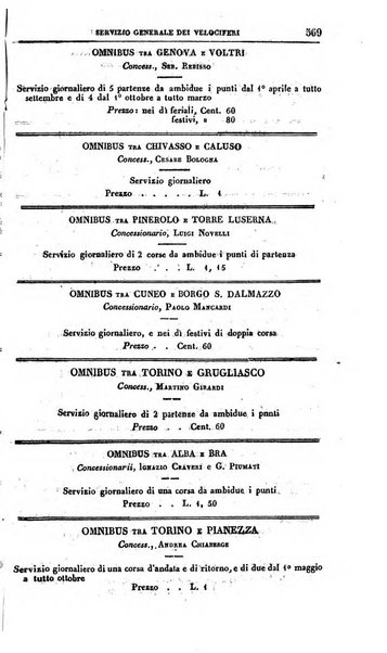 Calendario generale del Regno pel ... compilato d'ordine del Re per cura del Ministero dell'interno ...