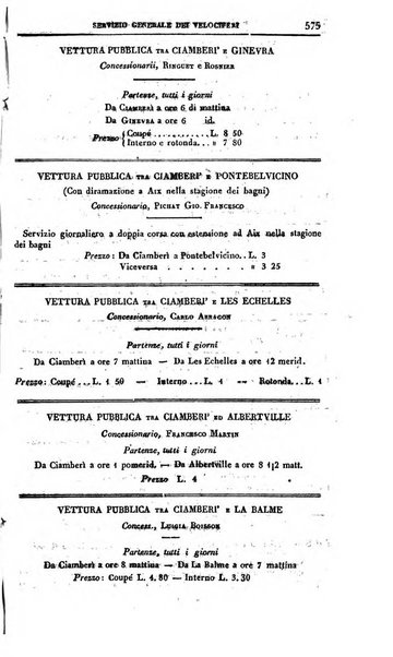 Calendario generale del Regno pel ... compilato d'ordine del Re per cura del Ministero dell'interno ...