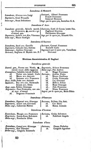 Calendario generale del Regno pel ... compilato d'ordine del Re per cura del Ministero dell'interno ...