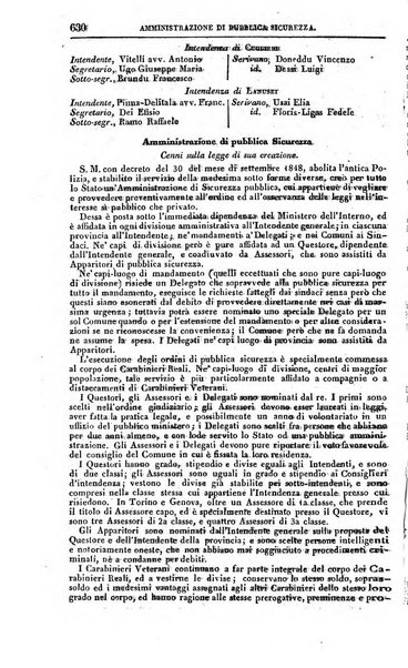 Calendario generale del Regno pel ... compilato d'ordine del Re per cura del Ministero dell'interno ...