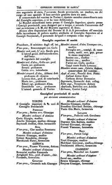 Calendario generale del Regno pel ... compilato d'ordine del Re per cura del Ministero dell'interno ...