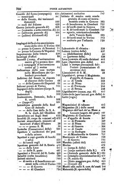 Calendario generale del Regno pel ... compilato d'ordine del Re per cura del Ministero dell'interno ...