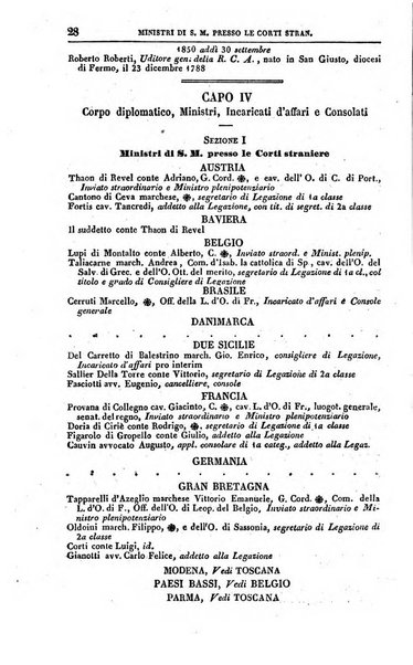 Calendario generale del Regno pel ... compilato d'ordine del Re per cura del Ministero dell'interno ...