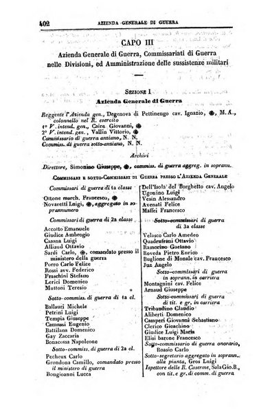 Calendario generale del Regno pel ... compilato d'ordine del Re per cura del Ministero dell'interno ...