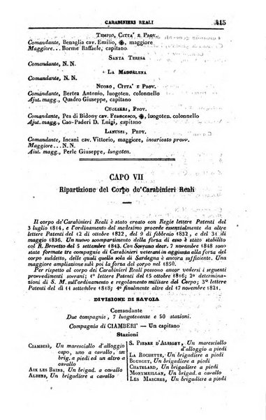 Calendario generale del Regno pel ... compilato d'ordine del Re per cura del Ministero dell'interno ...