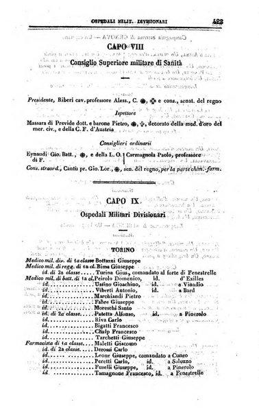 Calendario generale del Regno pel ... compilato d'ordine del Re per cura del Ministero dell'interno ...