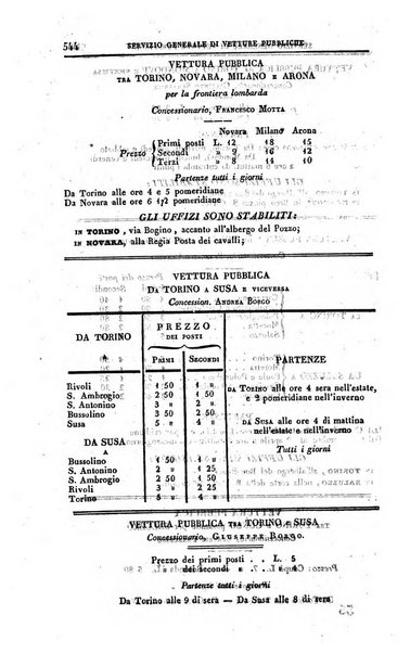 Calendario generale del Regno pel ... compilato d'ordine del Re per cura del Ministero dell'interno ...