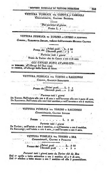 Calendario generale del Regno pel ... compilato d'ordine del Re per cura del Ministero dell'interno ...