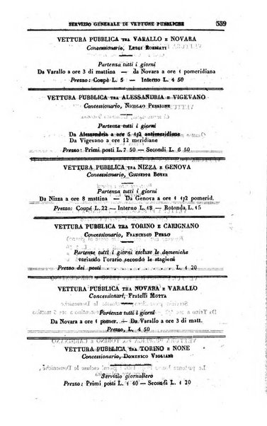 Calendario generale del Regno pel ... compilato d'ordine del Re per cura del Ministero dell'interno ...