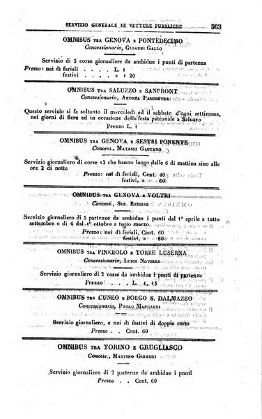 Calendario generale del Regno pel ... compilato d'ordine del Re per cura del Ministero dell'interno ...