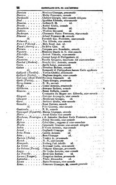 Calendario generale del Regno pel ... compilato d'ordine del Re per cura del Ministero dell'interno ...