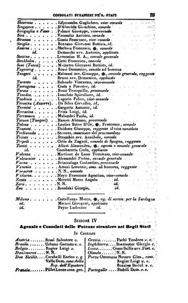 Calendario generale del Regno pel ... compilato d'ordine del Re per cura del Ministero dell'interno ...