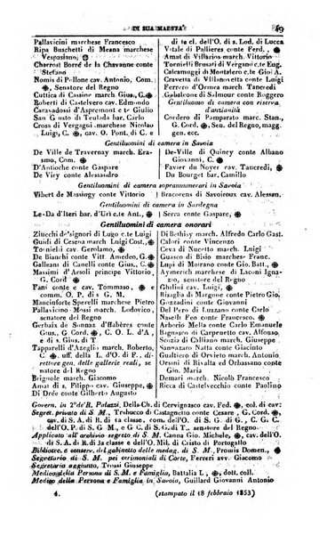 Calendario generale del Regno pel ... compilato d'ordine del Re per cura del Ministero dell'interno ...