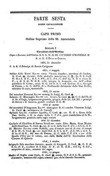 Calendario generale del Regno pel ... compilato d'ordine del Re per cura del Ministero dell'interno ...