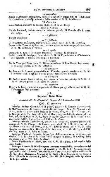 Calendario generale del Regno pel ... compilato d'ordine del Re per cura del Ministero dell'interno ...