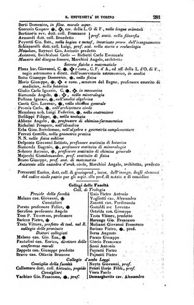 Calendario generale del Regno pel ... compilato d'ordine del Re per cura del Ministero dell'interno ...