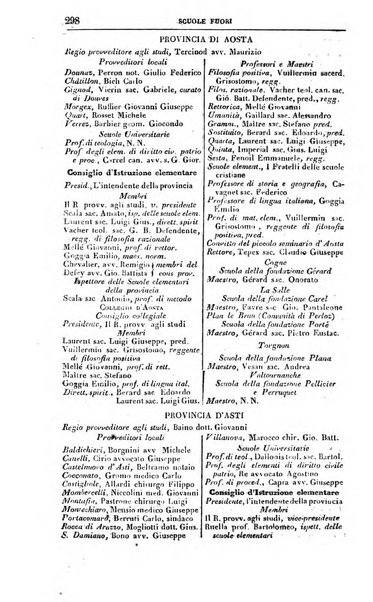 Calendario generale del Regno pel ... compilato d'ordine del Re per cura del Ministero dell'interno ...