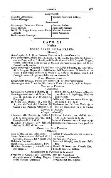 Calendario generale del Regno pel ... compilato d'ordine del Re per cura del Ministero dell'interno ...