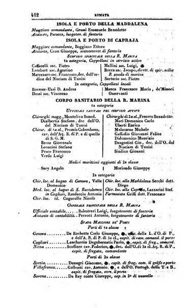 Calendario generale del Regno pel ... compilato d'ordine del Re per cura del Ministero dell'interno ...