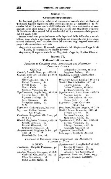 Calendario generale del Regno pel ... compilato d'ordine del Re per cura del Ministero dell'interno ...