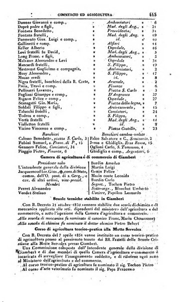 Calendario generale del Regno pel ... compilato d'ordine del Re per cura del Ministero dell'interno ...