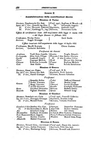 Calendario generale del Regno pel ... compilato d'ordine del Re per cura del Ministero dell'interno ...