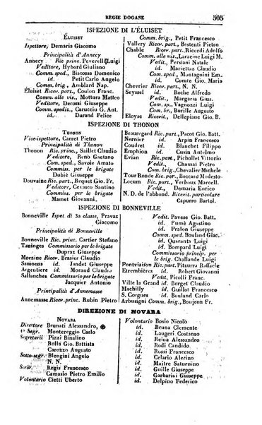 Calendario generale del Regno pel ... compilato d'ordine del Re per cura del Ministero dell'interno ...