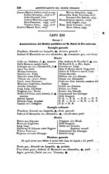 Calendario generale del Regno pel ... compilato d'ordine del Re per cura del Ministero dell'interno ...