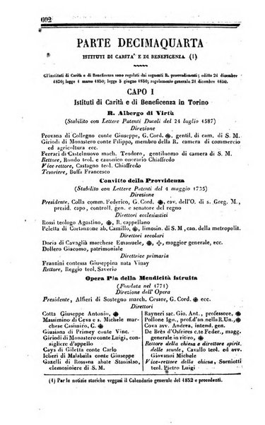 Calendario generale del Regno pel ... compilato d'ordine del Re per cura del Ministero dell'interno ...