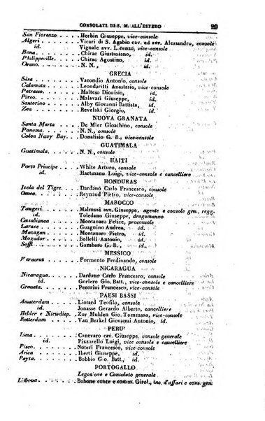 Calendario generale del Regno pel ... compilato d'ordine del Re per cura del Ministero dell'interno ...