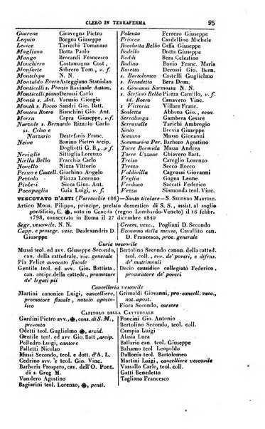 Calendario generale del Regno pel ... compilato d'ordine del Re per cura del Ministero dell'interno ...