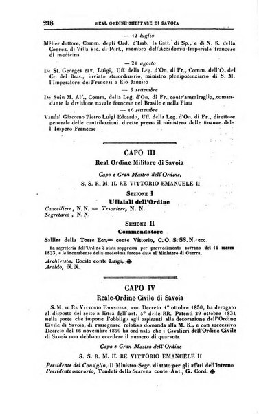 Calendario generale del Regno pel ... compilato d'ordine del Re per cura del Ministero dell'interno ...