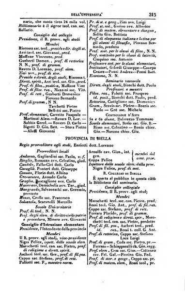 Calendario generale del Regno pel ... compilato d'ordine del Re per cura del Ministero dell'interno ...