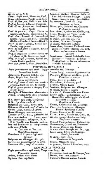 Calendario generale del Regno pel ... compilato d'ordine del Re per cura del Ministero dell'interno ...