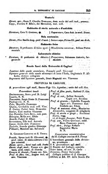 Calendario generale del Regno pel ... compilato d'ordine del Re per cura del Ministero dell'interno ...