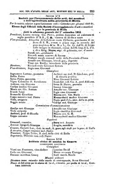 Calendario generale del Regno pel ... compilato d'ordine del Re per cura del Ministero dell'interno ...