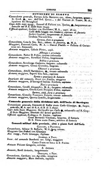 Calendario generale del Regno pel ... compilato d'ordine del Re per cura del Ministero dell'interno ...